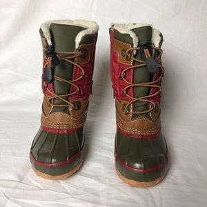 Kids Lined Winter Duck Boots